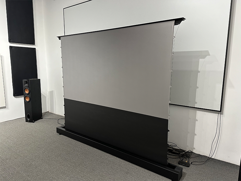 Electric Floor Rising Projection Screen VX Series插图2