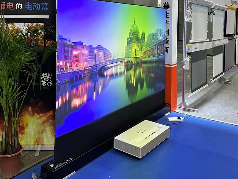 Electric Floor Rising Projection Screen VX Series插图3
