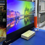 Electric Floor Rising Projection Screen VX Series