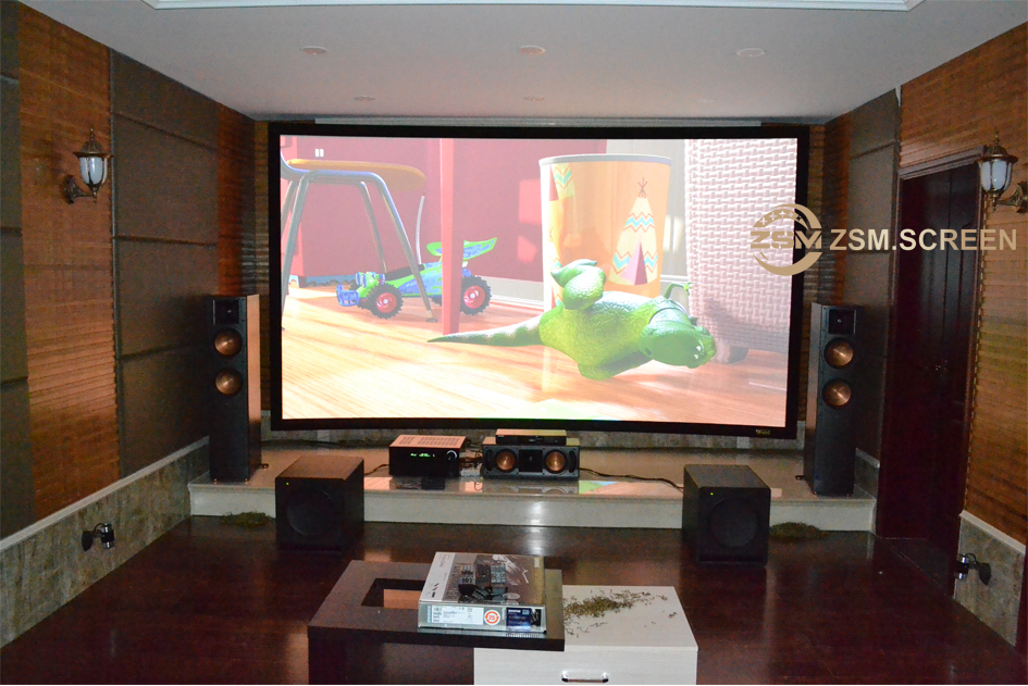 Golden Valley Zhang Residence, 150 inch 7.2 holographic sound cinema