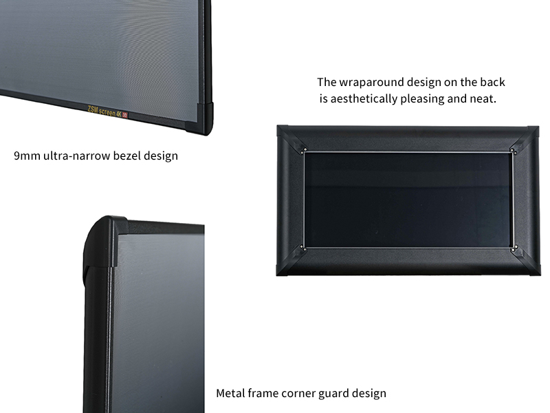 1 CM Ultra Narrow Frame Projection Screen FS Series插图1