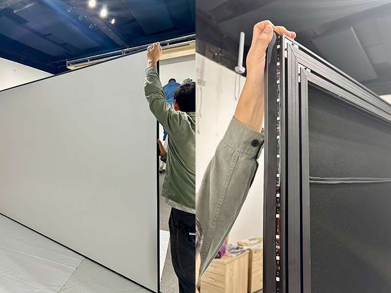 Custom Embedded Sound-Transparent Anti-Light Projection Screen: The Invisible AV Key for Minimalist Homes